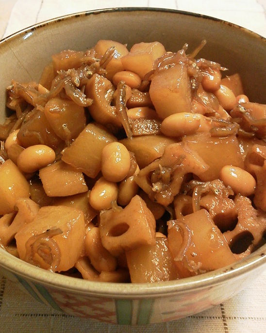 ちりめんじゃこと大根のこっくり煮