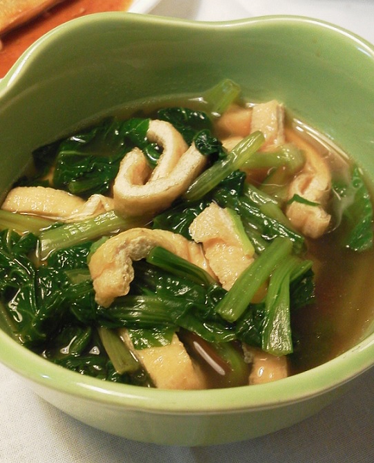 青菜と油揚げの煮びたし