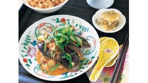 栗原はるみ様(みんなのきょうの料理)の冷やしなすのごまソース