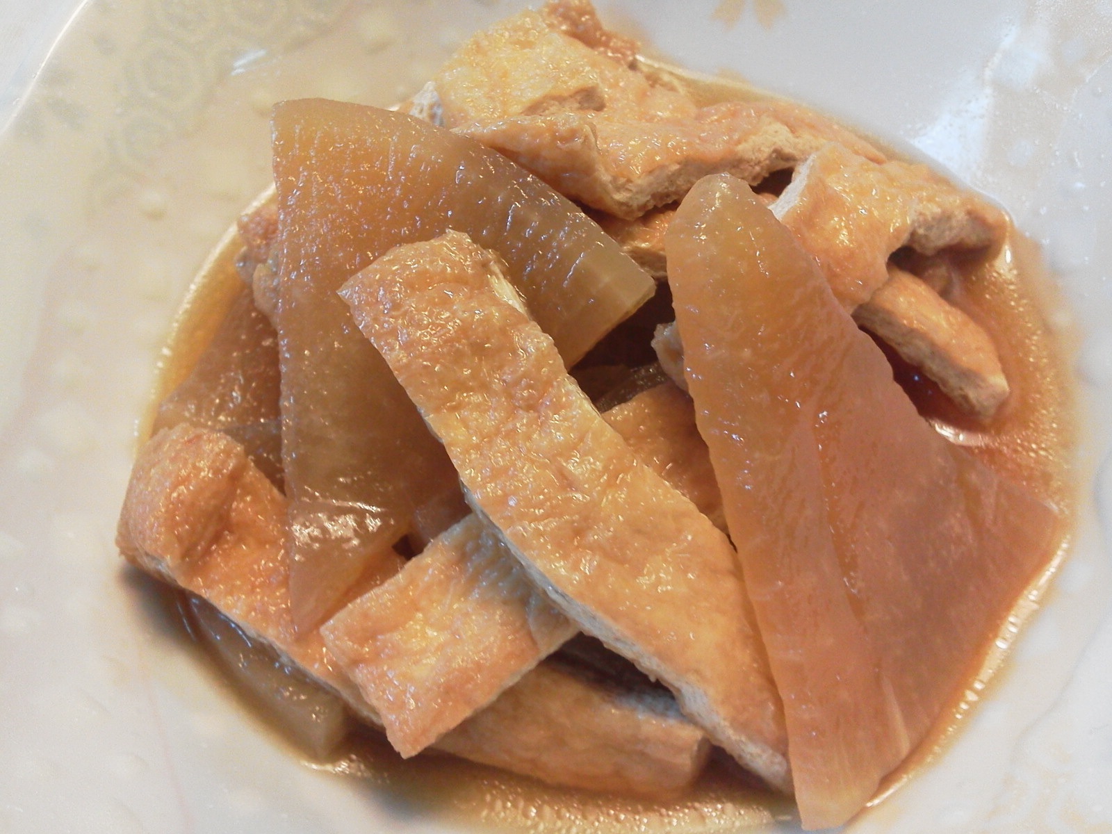 大根と油揚げの煮もの